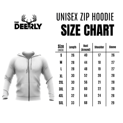 Majestic Moose Hunter Zip Hoodie - Wilderness Series - The Deerly