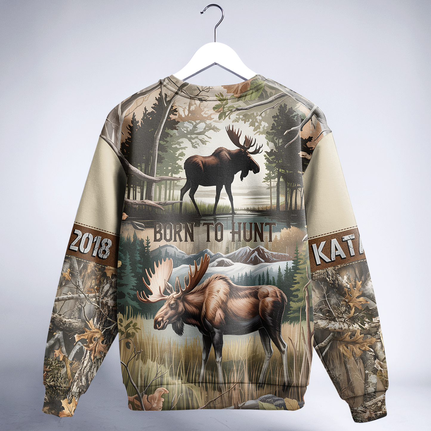 Bull Moose Wilderness Personalized Unisex Sweatshirt