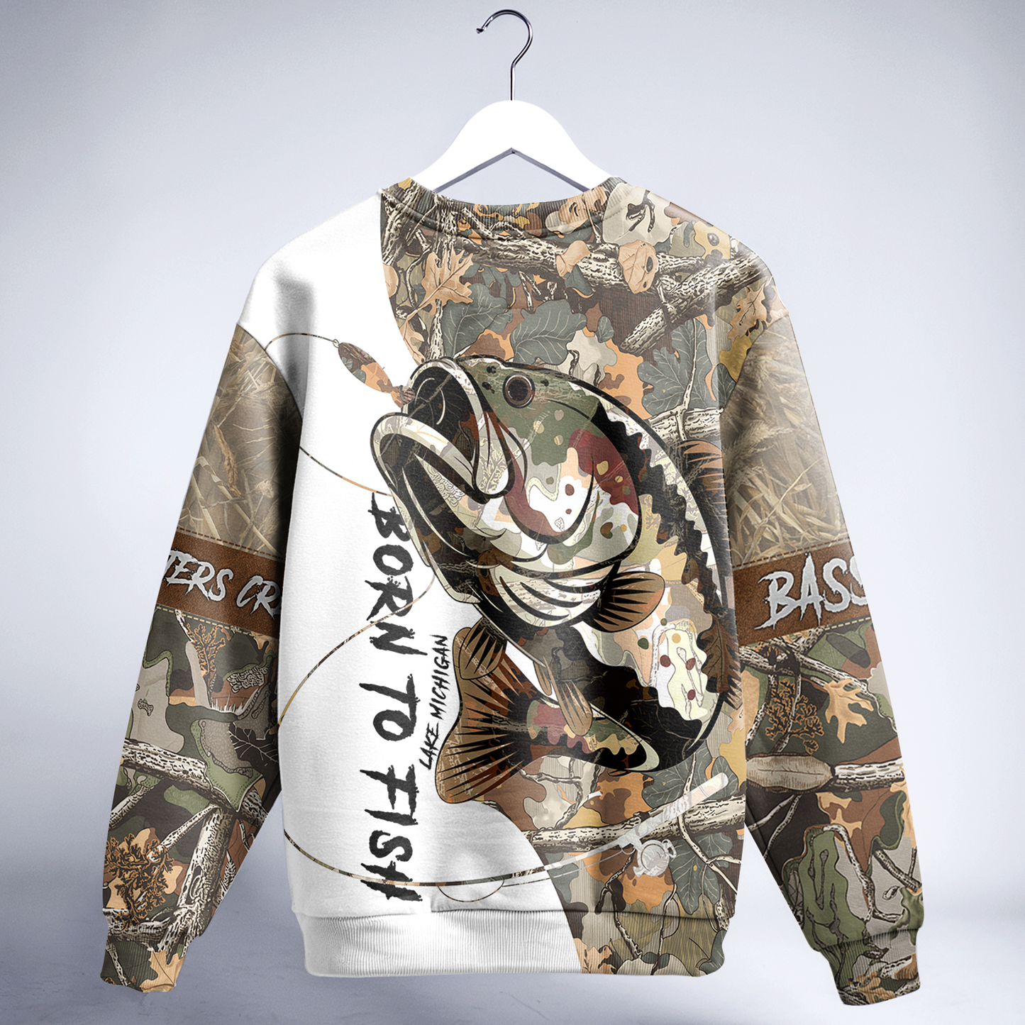 Bass Camo Warrior Personalized Unisex Sweatshirt