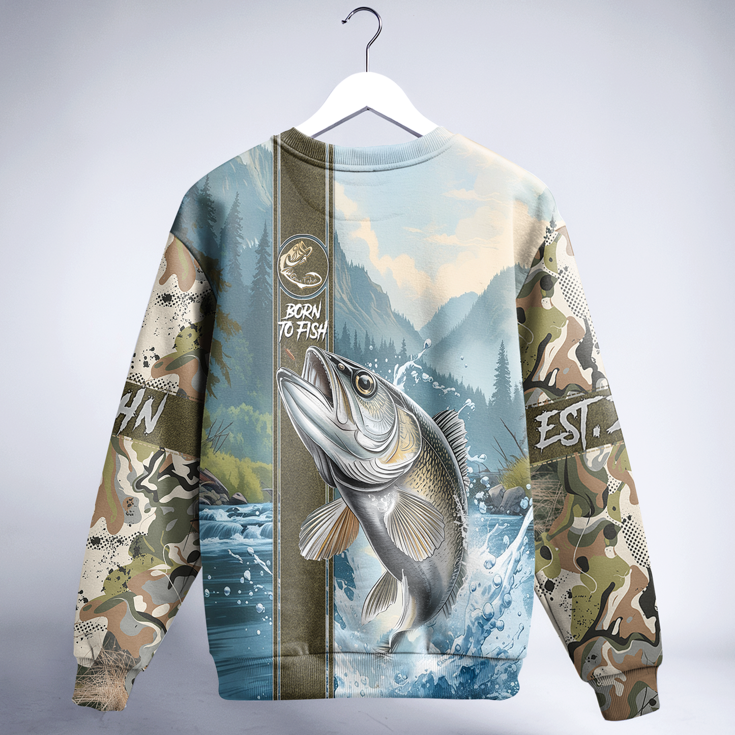 Walleye Warrior Personalized Unisex Sweatshirt