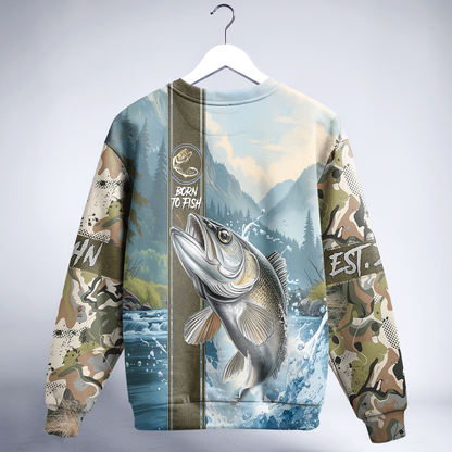 Walleye Warrior Personalized Unisex Sweatshirt