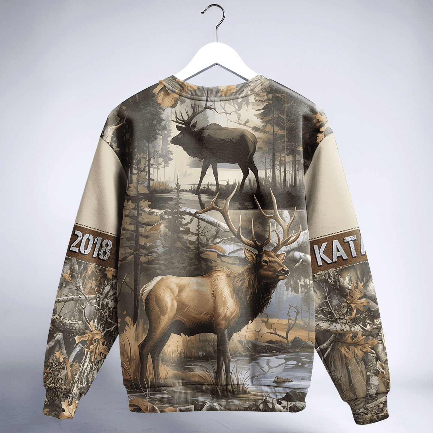 Whitetail Elk Wilderness Personalized Unisex Sweatshirt