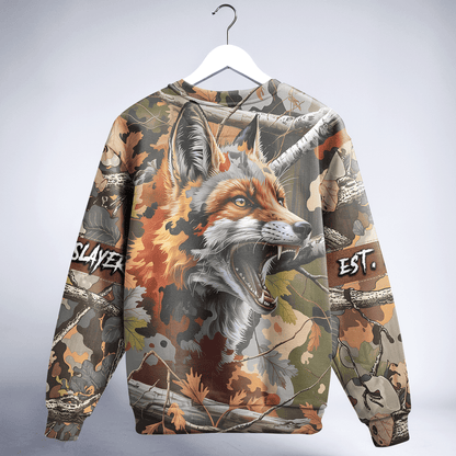 Red Fox Predator Camo Personalized Unisex Sweatshirt