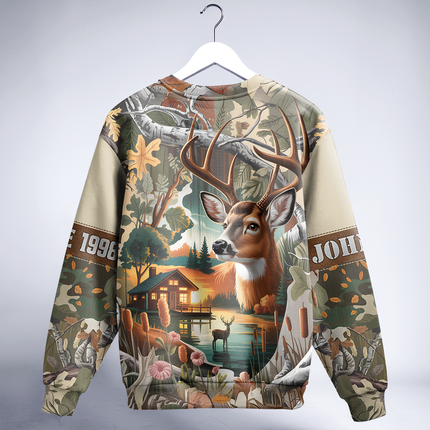 Lakeside Buck Retreat Personalized Unisex Sweatshirt