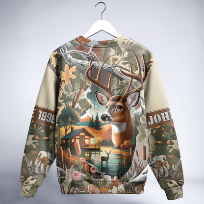 Lakeside Buck Retreat Personalized Unisex Sweatshirt