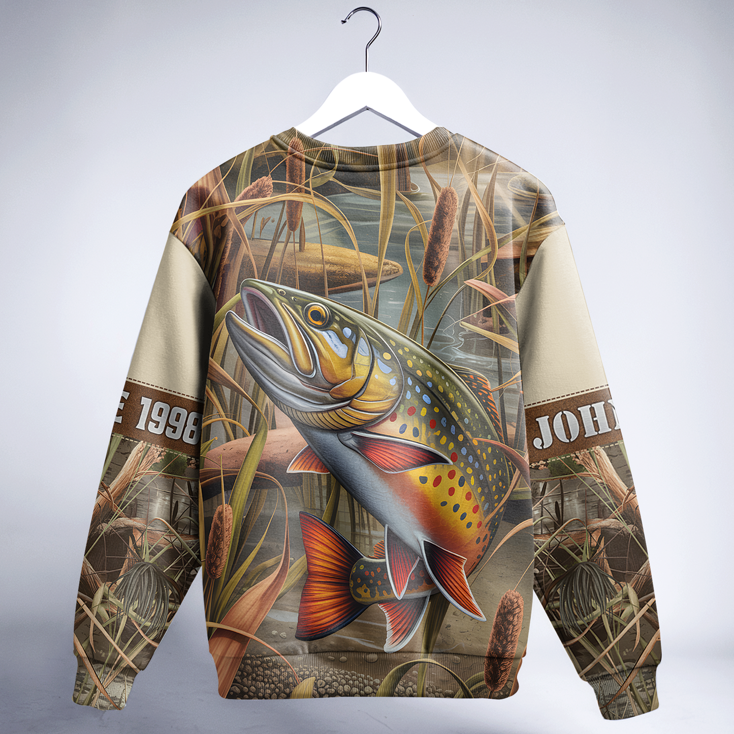 Brook Trout Wilderness Personalized Unisex Sweatshirt