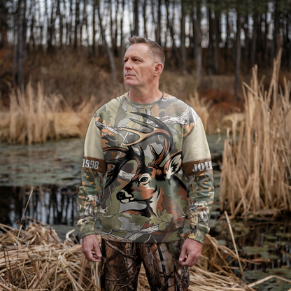 Autumn Buck Camo Personalized Unisex Sweatshirt