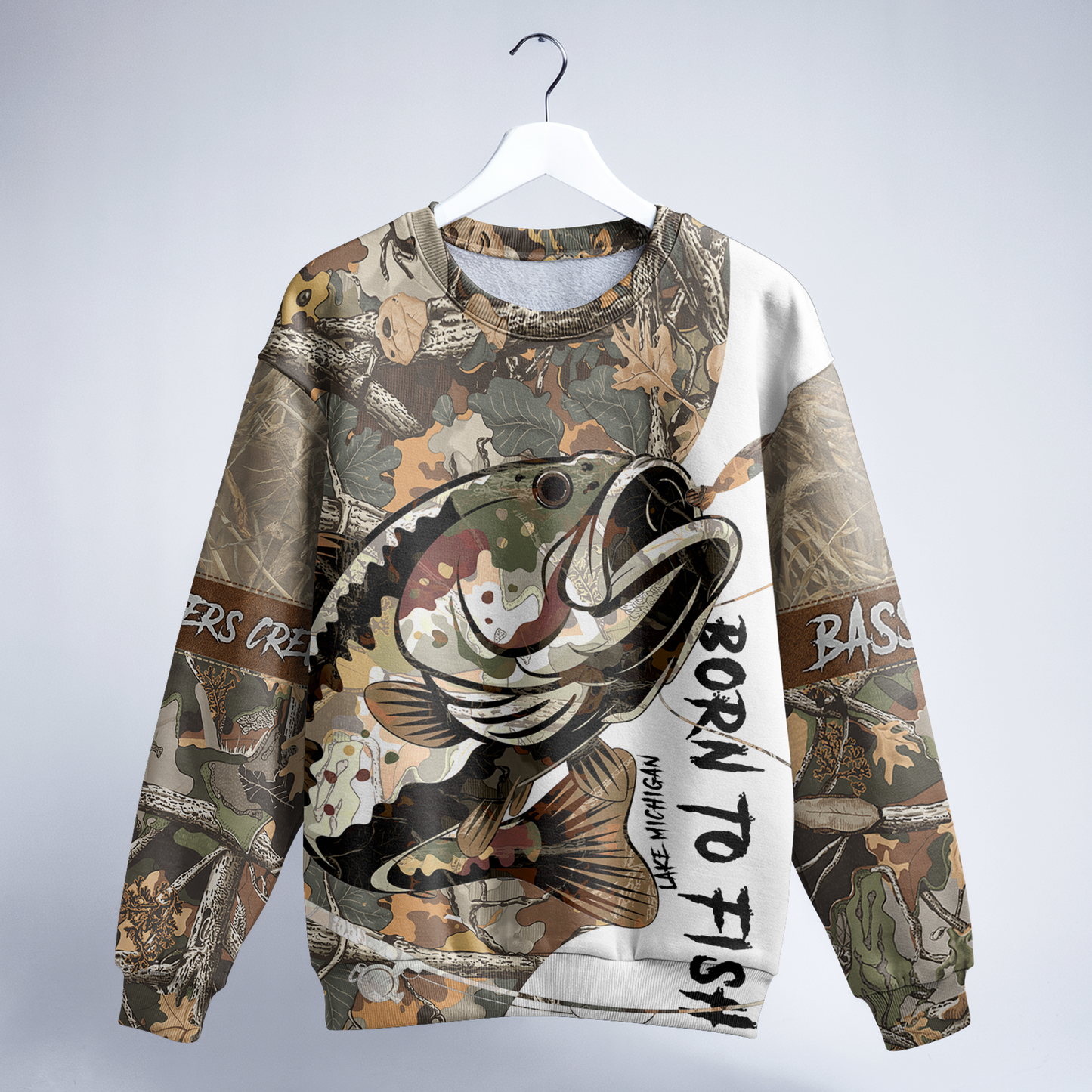 Bass Camo Warrior Personalized Unisex Sweatshirt
