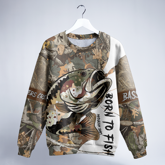 Bass Camo Warrior Personalized Unisex Sweatshirt