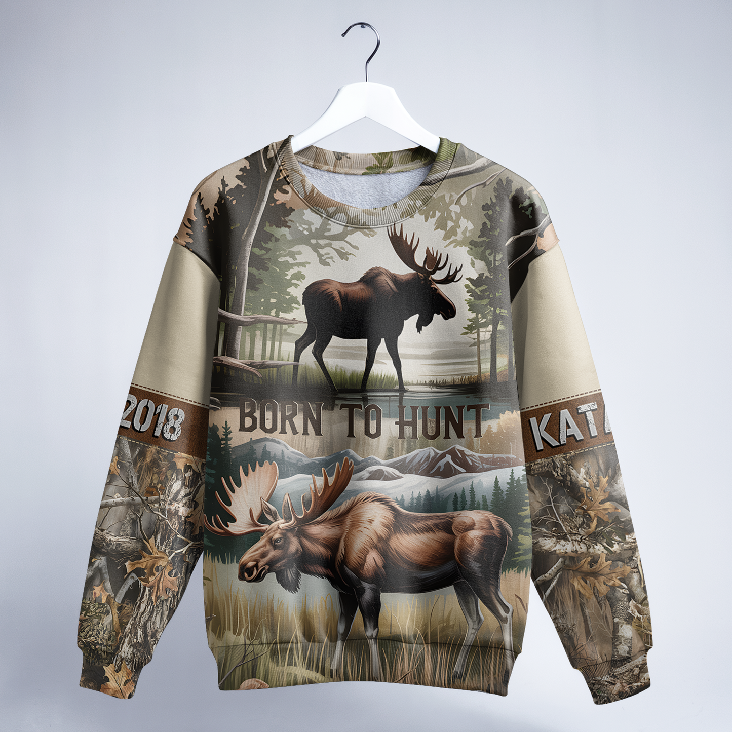 Bull Moose Wilderness Personalized Unisex Sweatshirt
