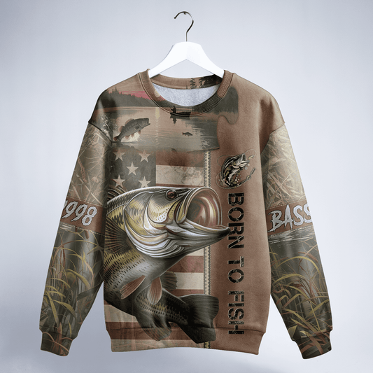 American Bass Patriot Personalized Unisex Sweatshirt