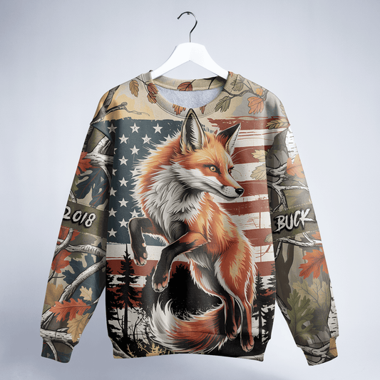 American Fox Hunter Personalized Unisex Sweatshirt
