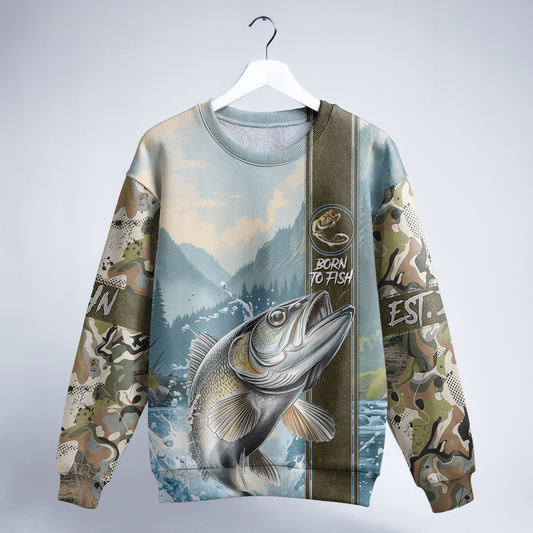 Walleye Warrior Personalized Unisex Sweatshirt