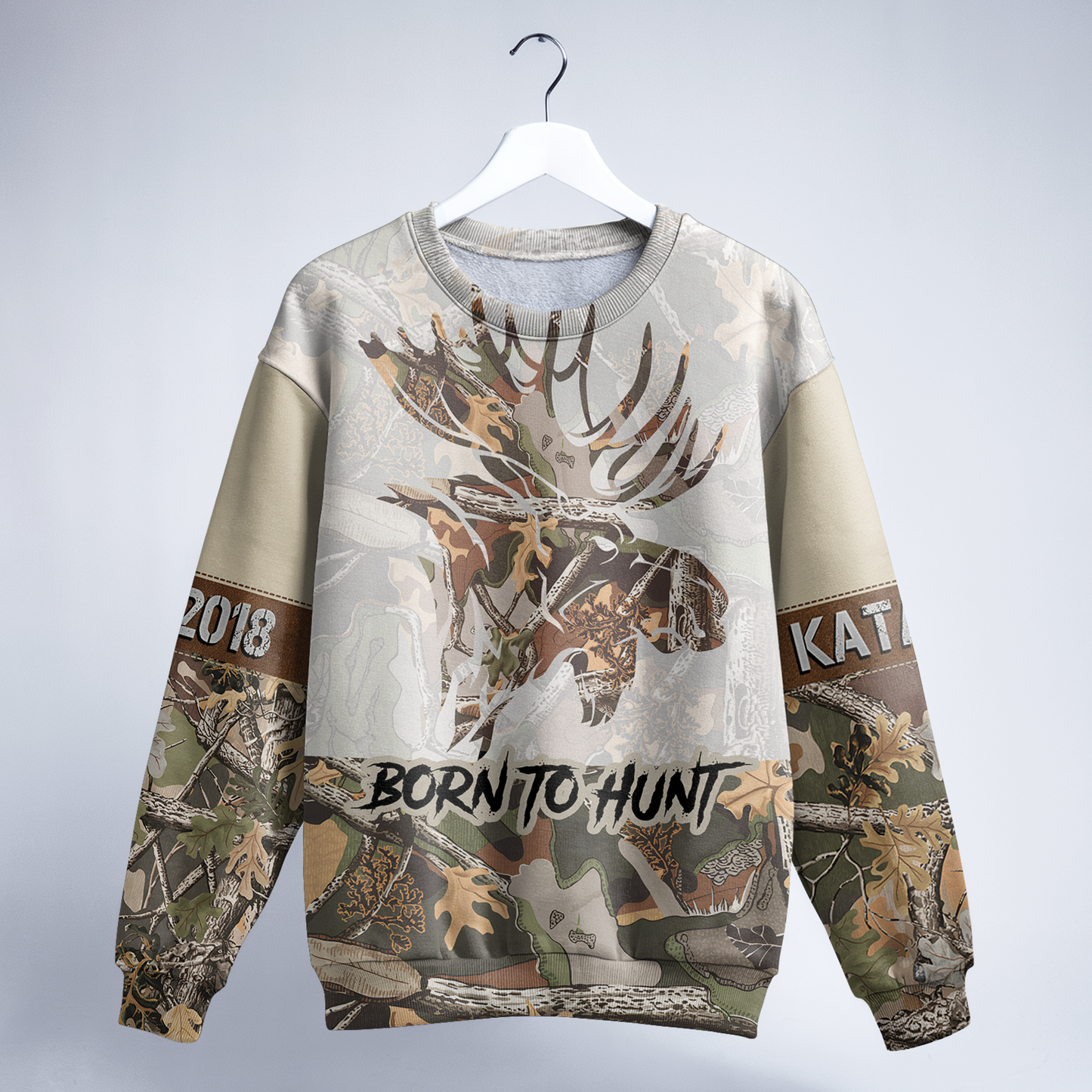 Bull Moose Camo Personalized Unisex Sweatshirt