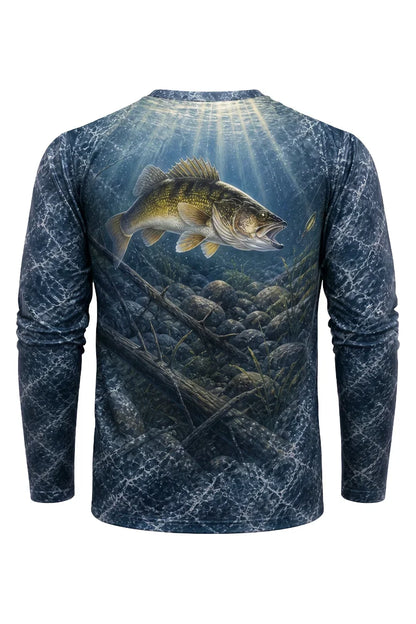Performance Fishing Long Sleeve - Deep Water Walleye - TBT76