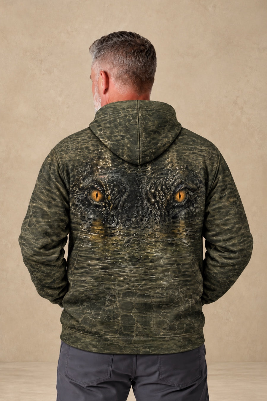 Performance Fleece-Lined Hoodie - Gator Eyes Swamp image 2