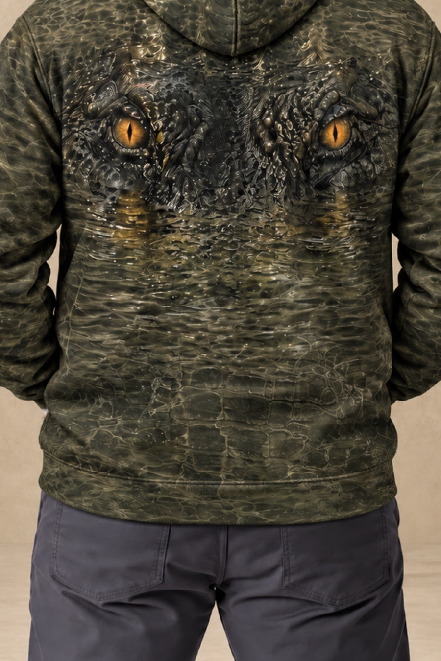 Performance Fleece-Lined Hoodie - Gator Eyes Swamp image 4