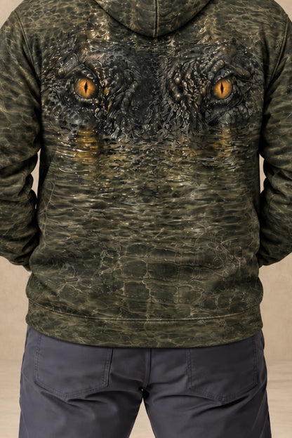 Performance Fleece-Lined Hoodie - Gator Eyes Swamp image 4