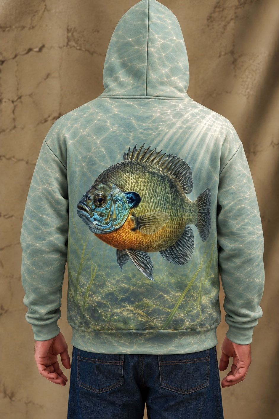 Performance Fleece-Lined Hoodie - Sunlit Marsh Bluegill image 2