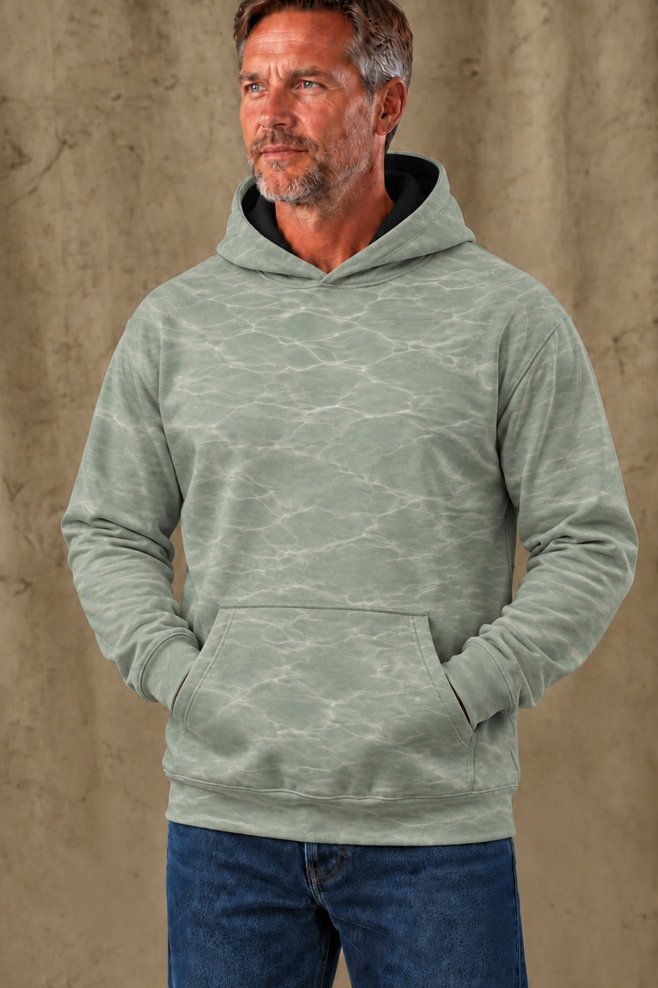 Performance Fleece-Lined Hoodie - Sunlit Marsh Bluegill image 3