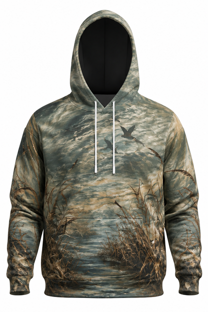 Performance Fleece-Lined Hoodie - Mallard Marshbreak Greenhead image 6