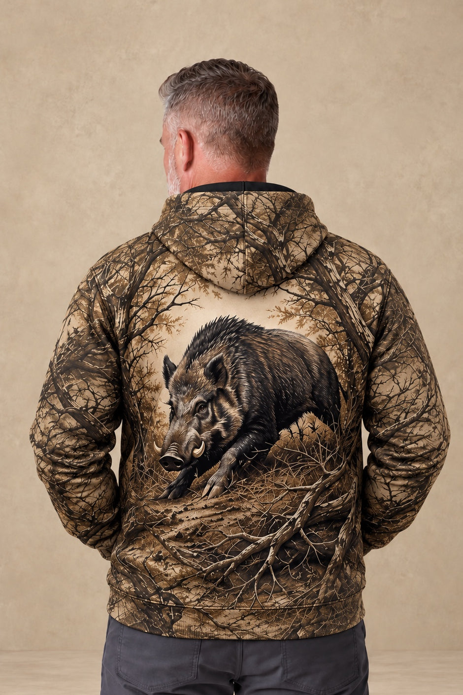 Performance Fleece-Lined Hoodie - Gnarly Hog Thicket image 2