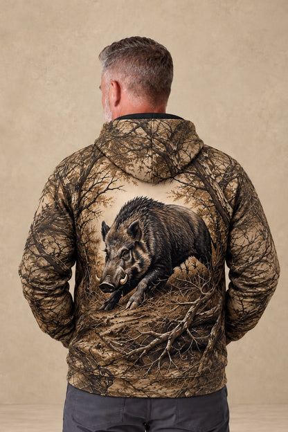 Performance Fleece-Lined Hoodie - Gnarly Hog Thicket image 2