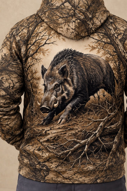 Performance Fleece-Lined Hoodie - Gnarly Hog Thicket image 4