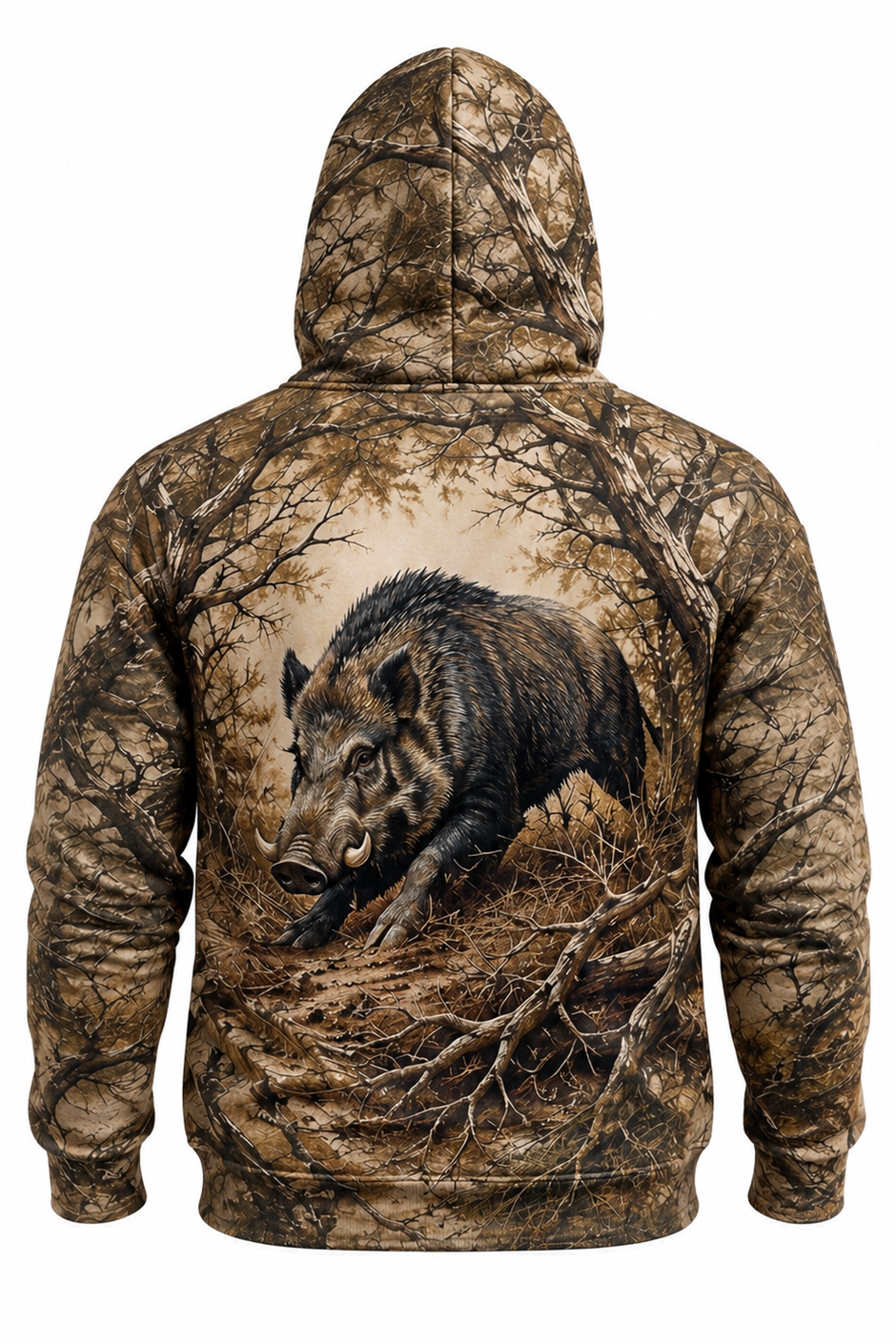 Performance Fleece-Lined Hoodie - Gnarly Hog Thicket image 5