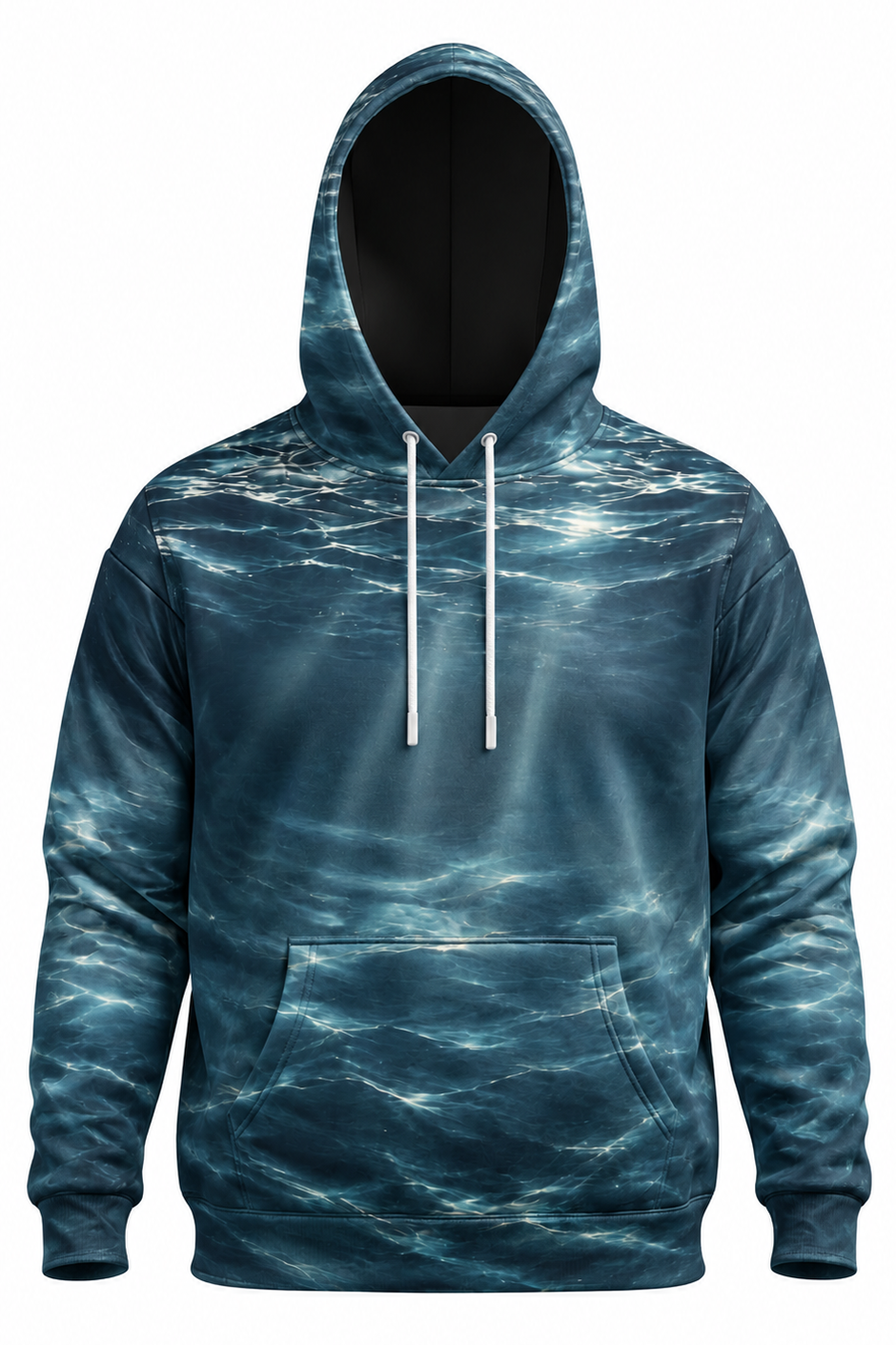 Performance Fleece-Lined Hoodie - Deep Current Walleye Hunter image 6