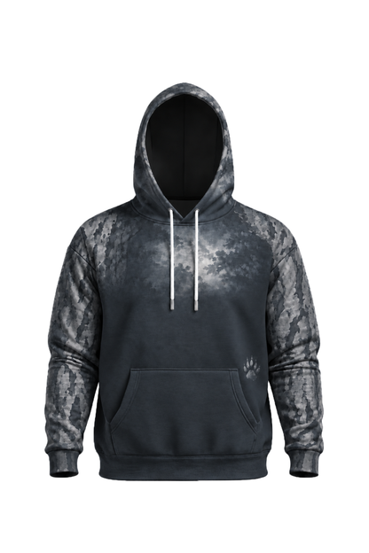 Performance Fleece-Lined Hoodie - Moonlit Sycamore Raccoon Prowl image 6