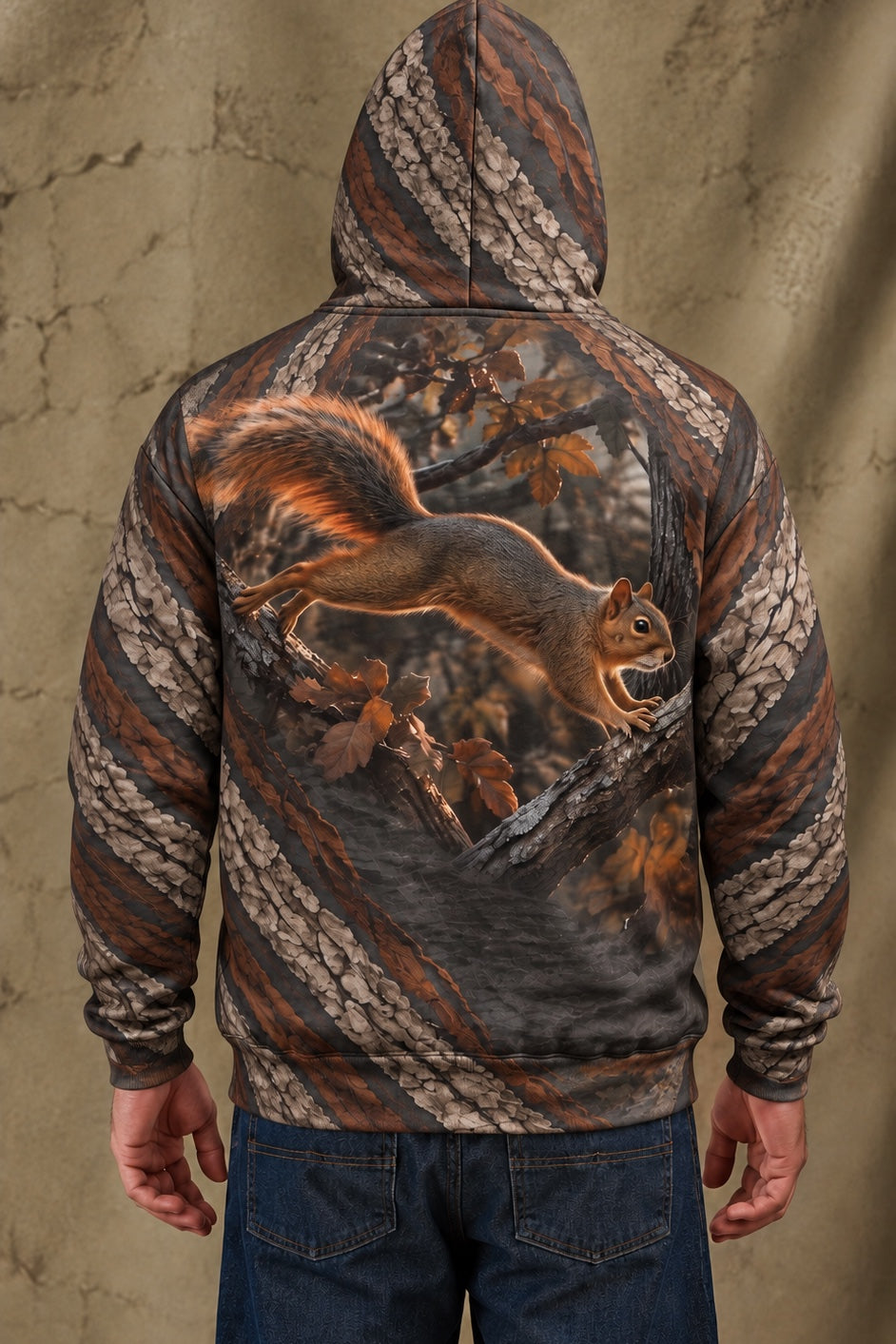 Performance Fleece-Lined Hoodie - Hickory Timber Squirrel Leap image 2