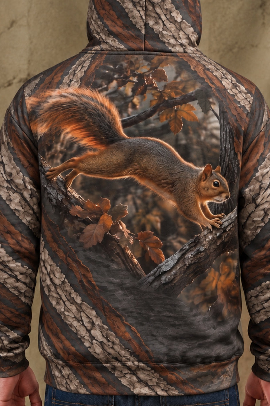 Performance Fleece-Lined Hoodie - Hickory Timber Squirrel Leap image 4