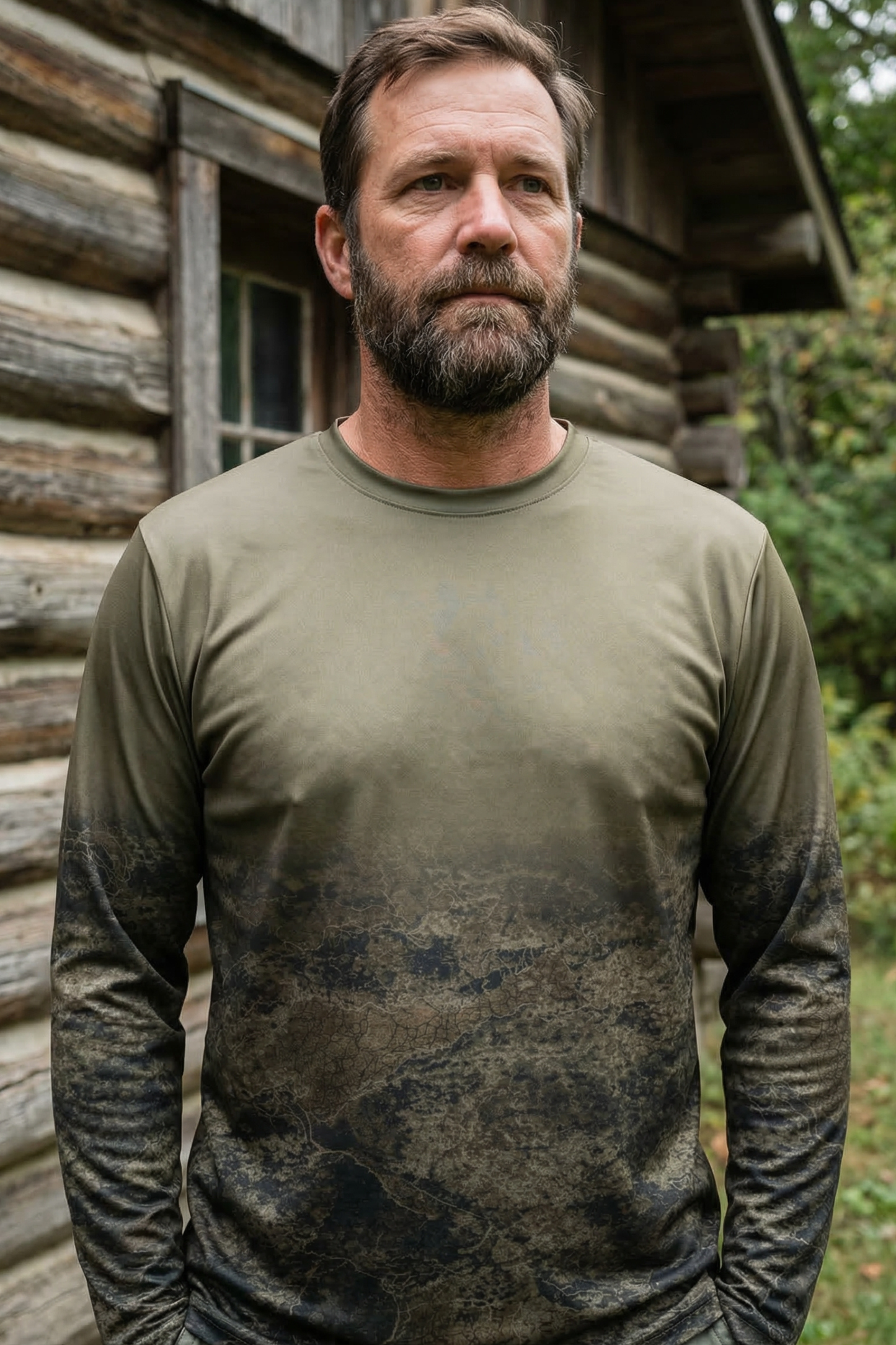 Performance Hunting Long Sleeve - Muddy Fog Buck - MF1M