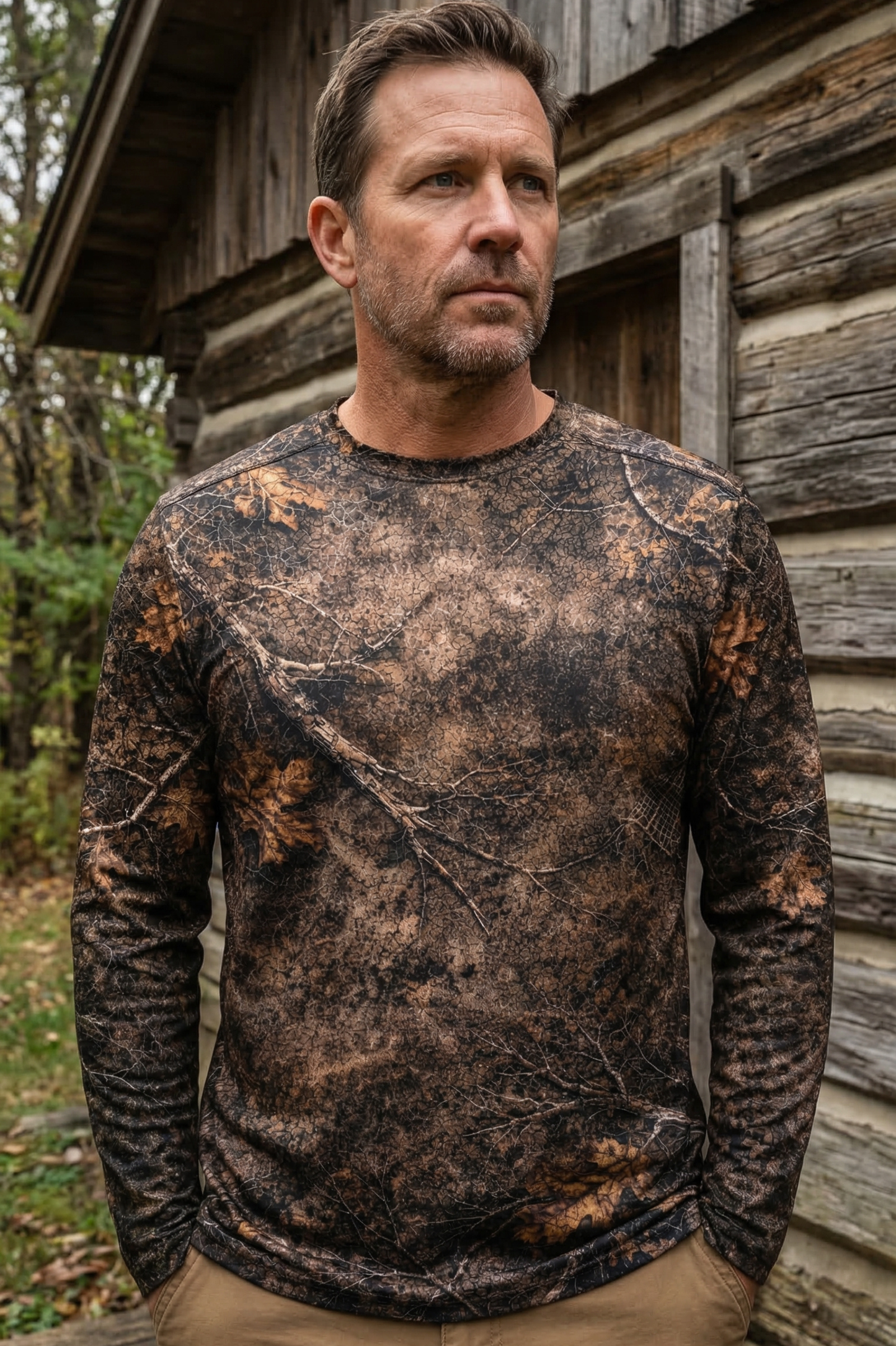 Performance Hunting Long Sleeve - Swamp Boar Dusk - SD1M