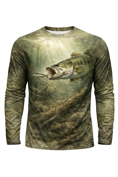 Performance Fishing Long Sleeve - Timber Bass Sunray - TBT44