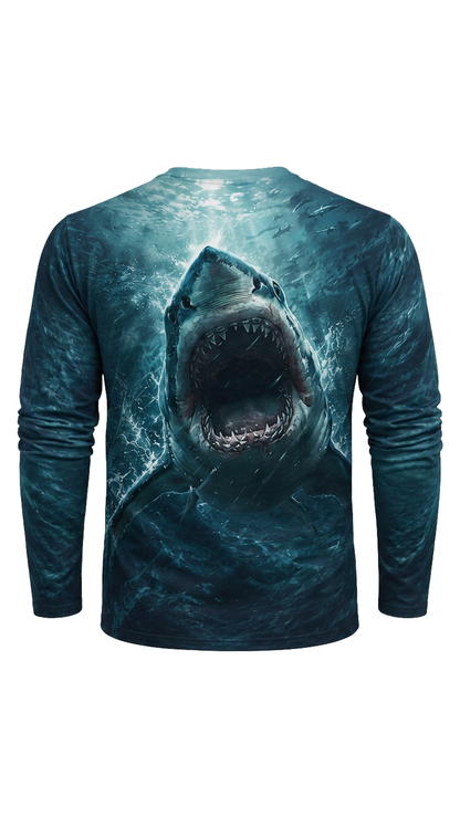 Performance Fishing Long Sleeve - Great White Drift - AOF155 image 5