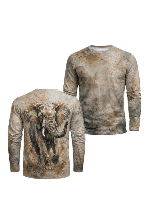 Performance Outdoor Long Sleeve - Elephant Stone Giant - AOC06