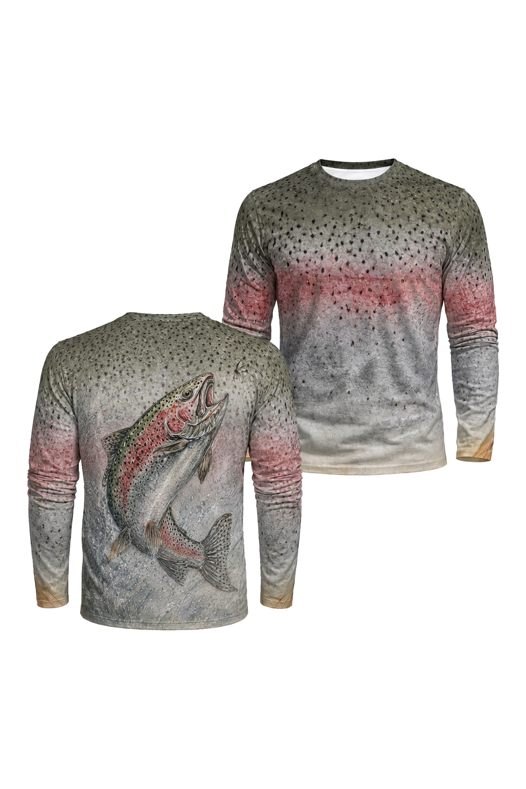 Performance Fishing Long Sleeve - Bodyline Rainbow Trout - AOF158 image 1
