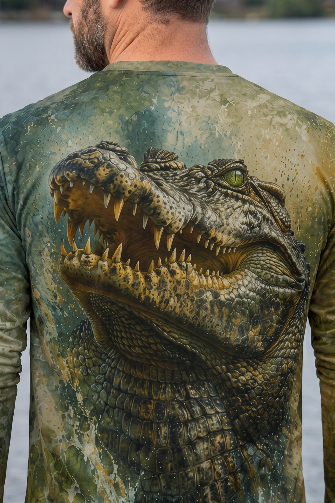 Performance Fishing Long Sleeve - Swamp Jaw - AOF159 image 4