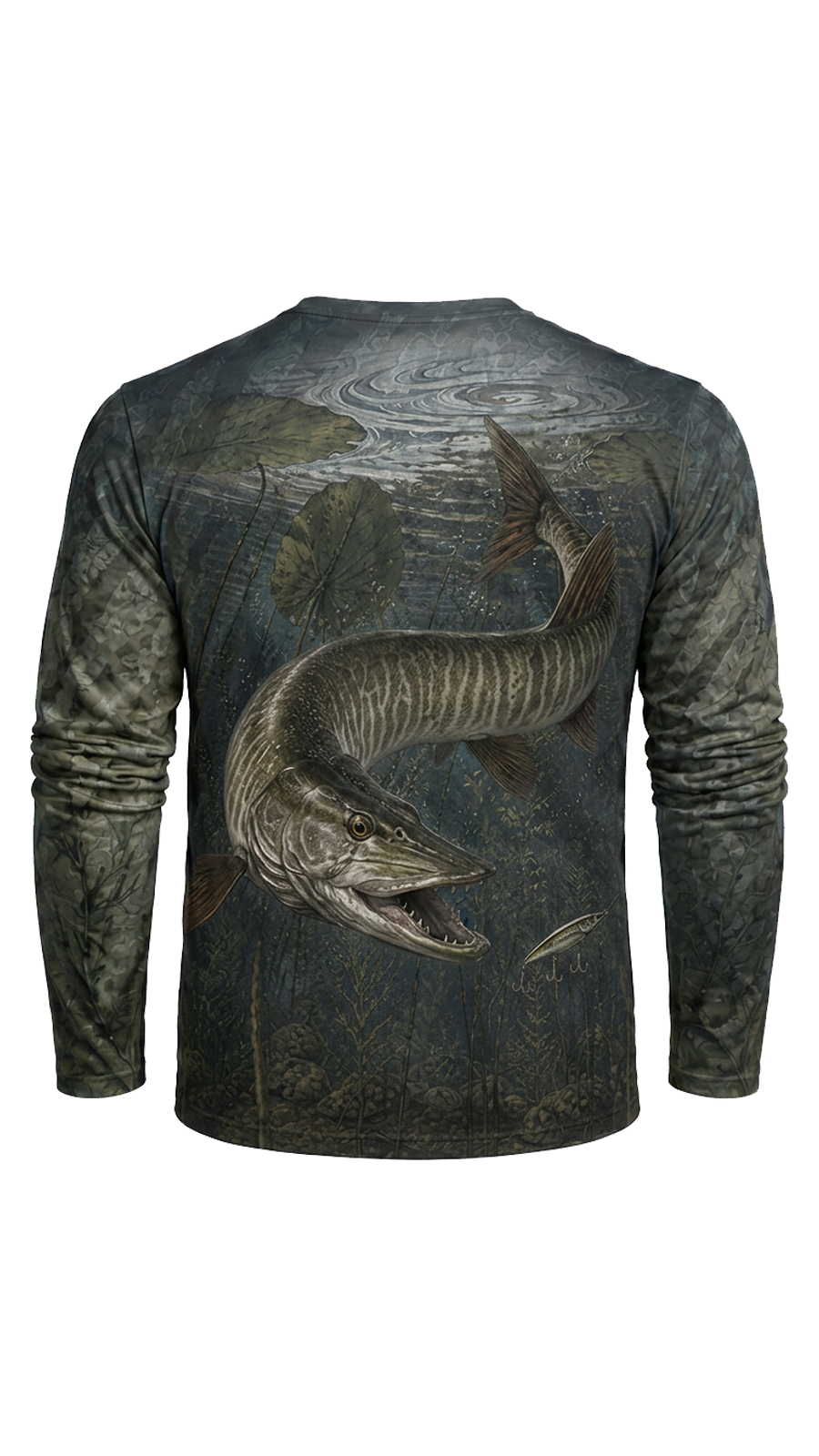 Performance Fishing Long Sleeve - Tiger Musky Shadowbar - AOF161 image 5