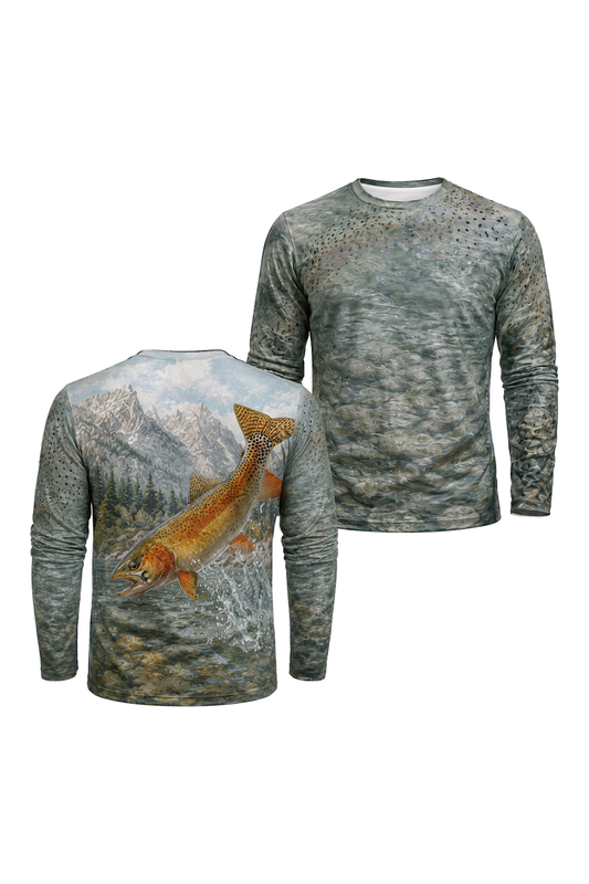 Performance Fishing Long Sleeve -Alpine Cutthroat Surge - AOF162 image 1