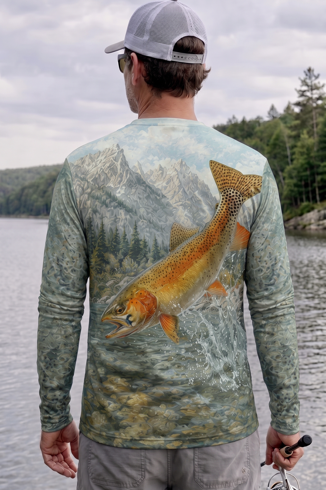 Performance Fishing Long Sleeve -Alpine Cutthroat Surge - AOF162 image 2