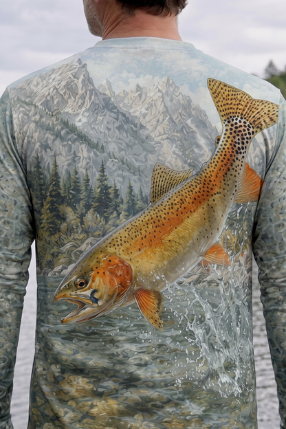 Performance Fishing Long Sleeve -Alpine Cutthroat Surge - AOF162 image 4
