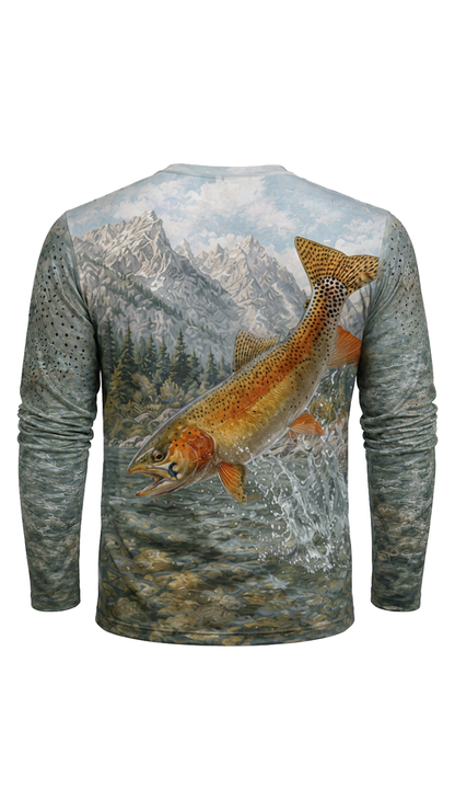 Performance Fishing Long Sleeve -Alpine Cutthroat Surge - AOF162 image 5