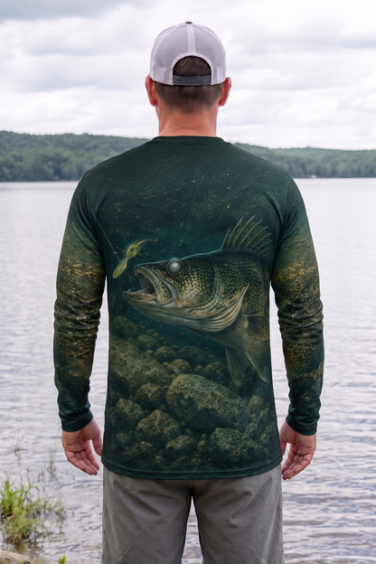 Performance Fishing Long Sleeve - Walleye Mist Reef - AOF163 image 2