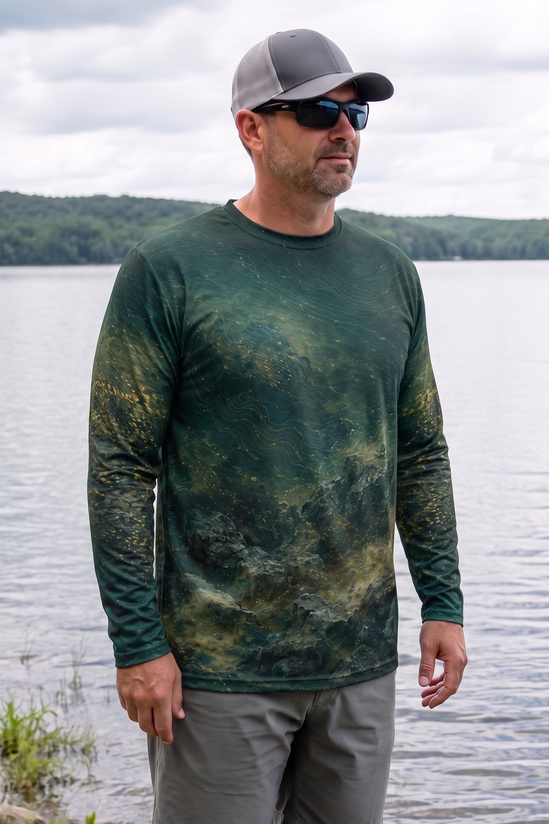 Performance Fishing Long Sleeve - Walleye Mist Reef - AOF163 image 3