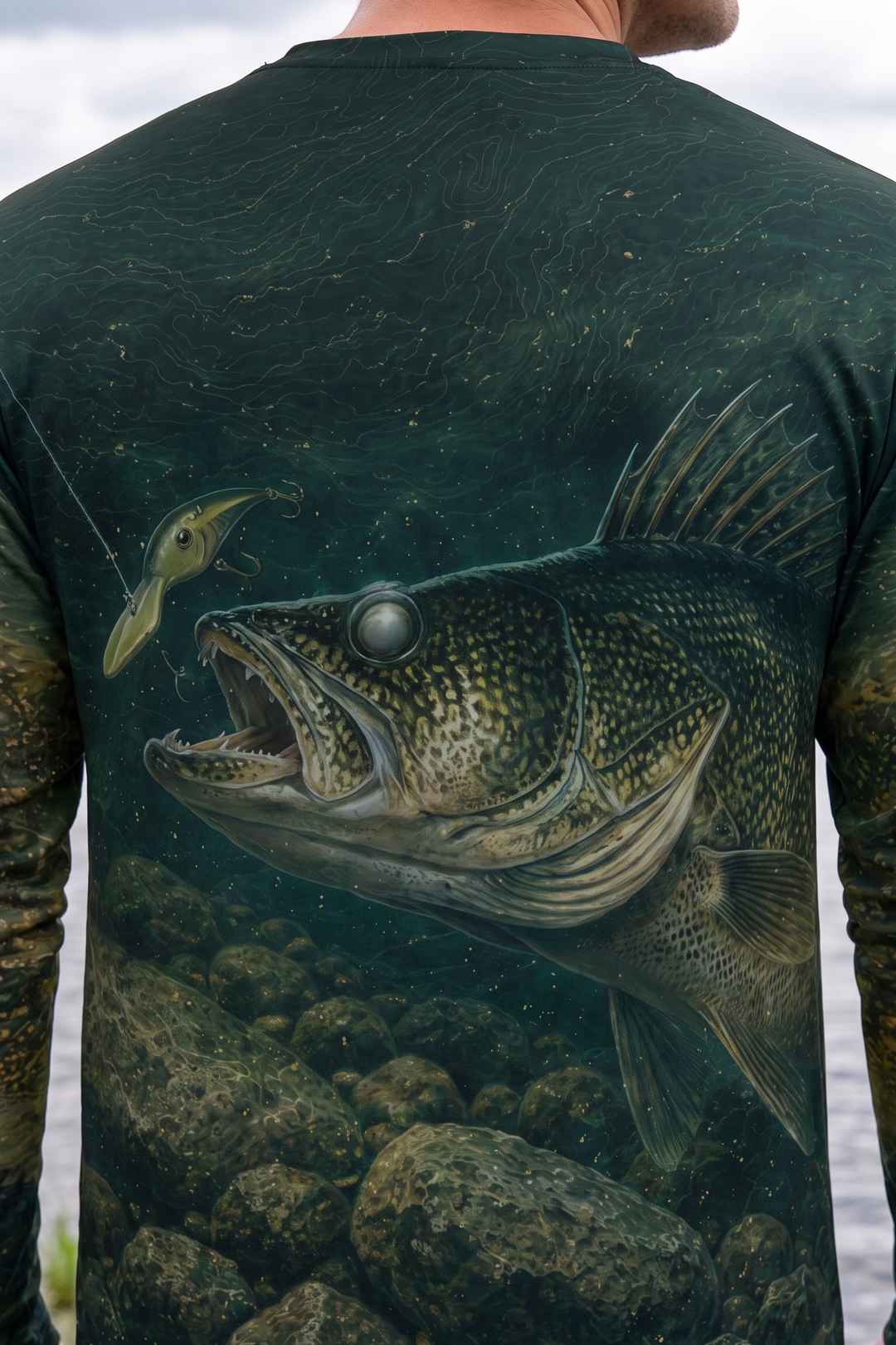 Performance Fishing Long Sleeve - Walleye Mist Reef - AOF163 image 4