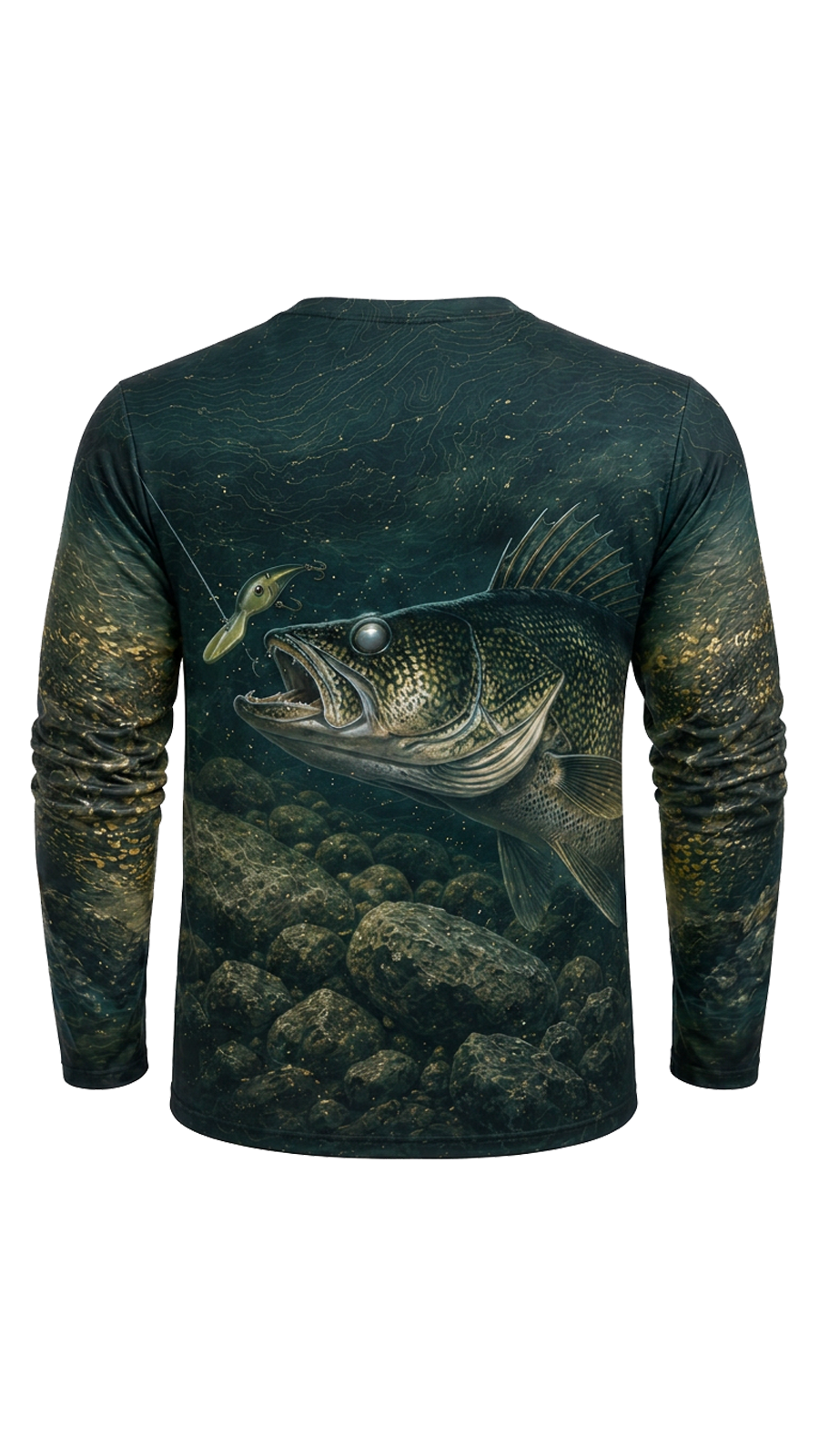 Performance Fishing Long Sleeve - Walleye Mist Reef - AOF163 image 5