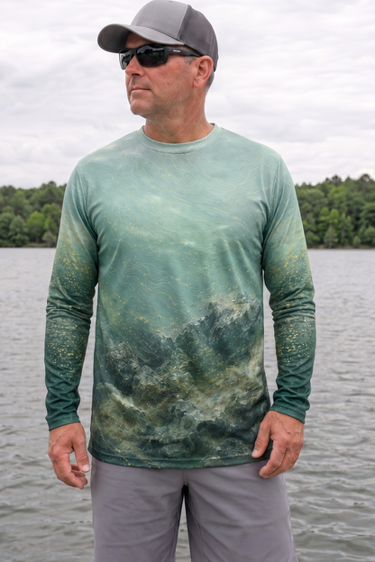 Performance Fishing Long Sleeve - Walleye Mist Reef - AOF164 image 3